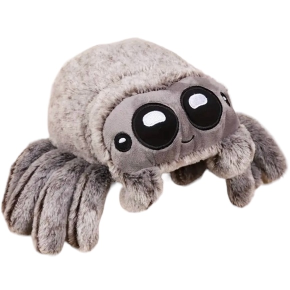 Source Unknown Other - Plush Spider 5”x7” Cute Cuddly Gray Soft